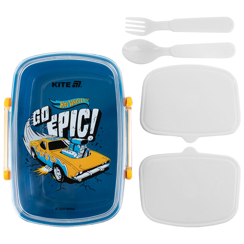Ланчбокс з наповненням Kite Hot Wheels HW25-181, 750 мл. Фото 5