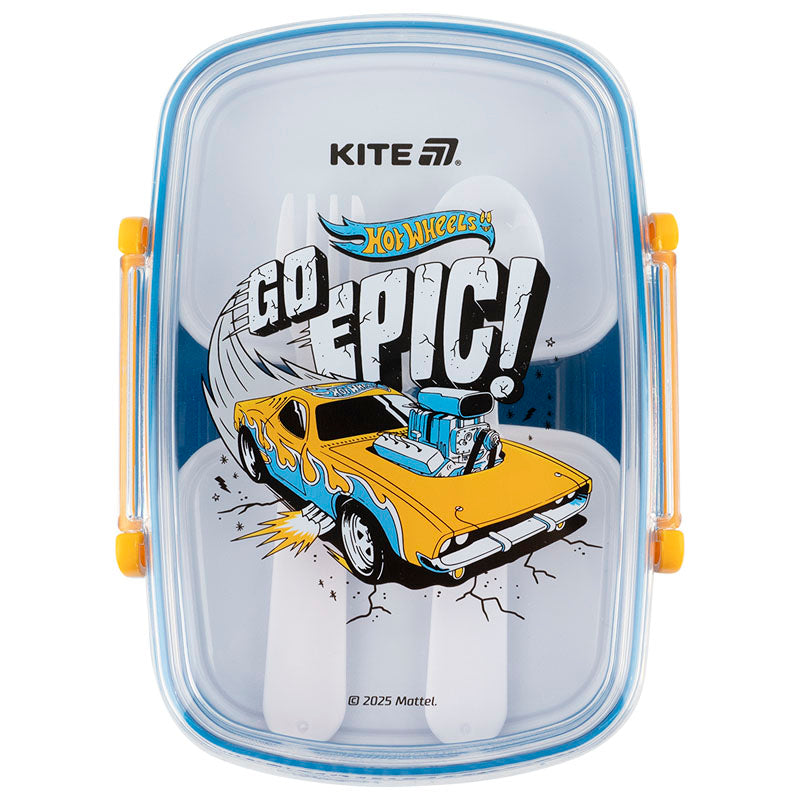 Ланчбокс з наповненням Kite Hot Wheels HW25-181, 750 мл. Фото 2