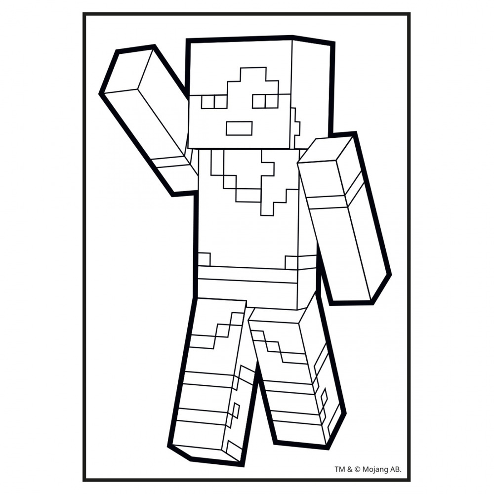 Книжка-розмальовка Minecraft з наліпками. Фото 2