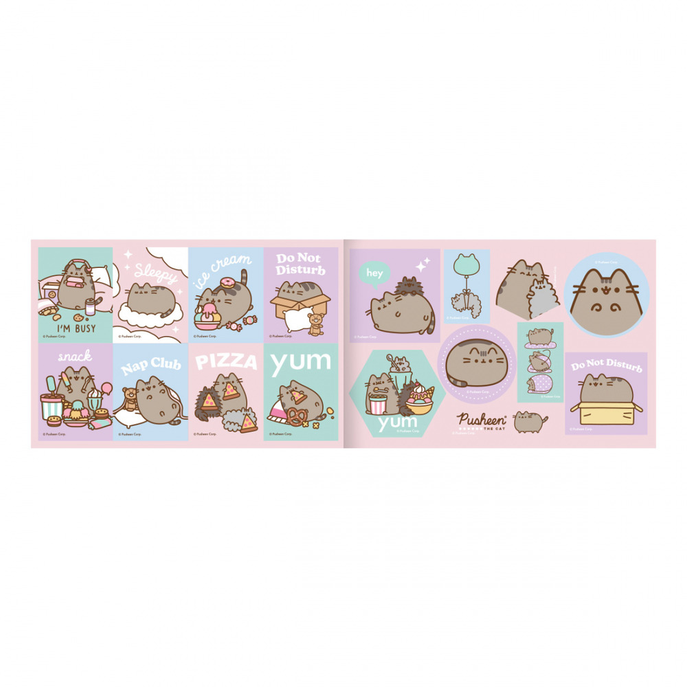 Книжка-розмальовка Pusheen з наліпками. Фото 4