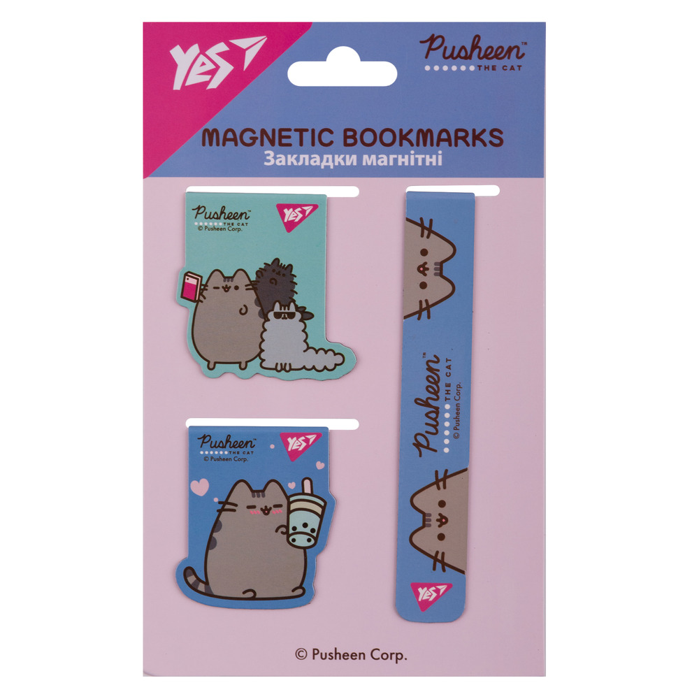 Закладки магнітні Yes Pusheen 3 шт 708348