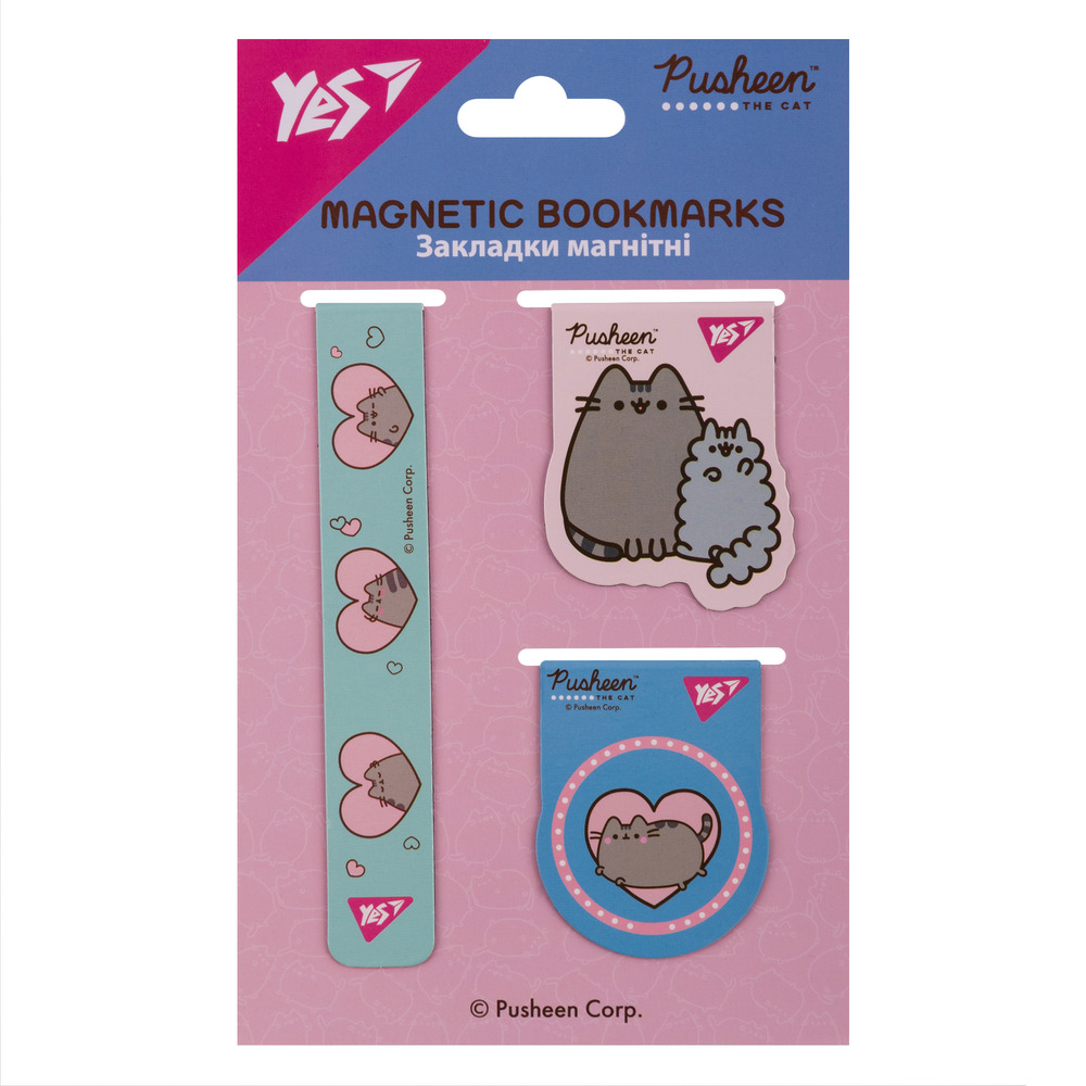 Закладки магнітні Yes Pusheen 3 шт 708349