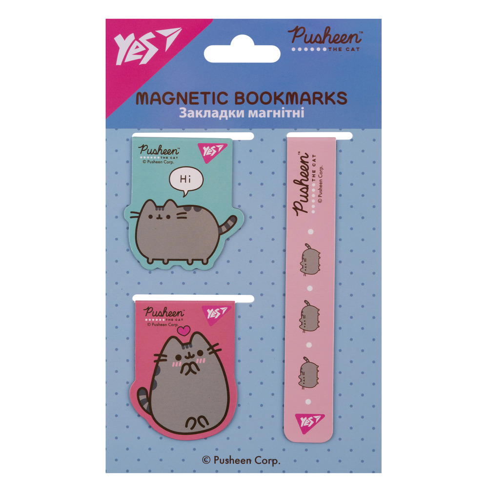 Закладки магнітні Yes Pusheen 3 шт 708350