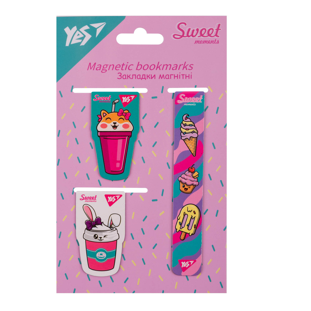 Закладки магнітні Yes Sweet Cream 3 шт 708352