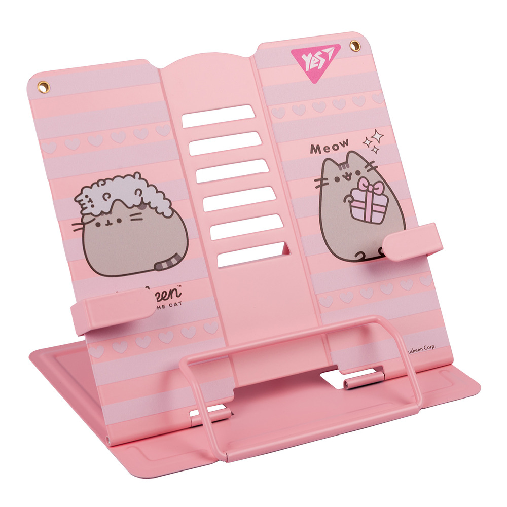 Підставка для книг з додатковими фіксаторами Yes Pusheen металева 470519
