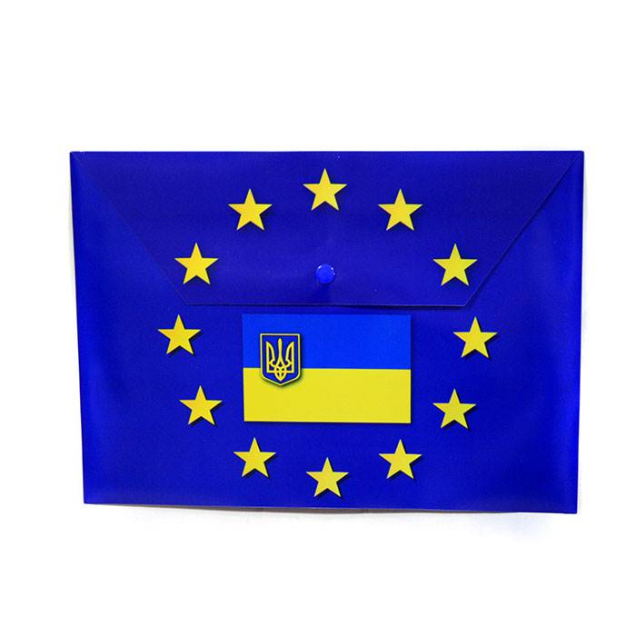 Папка-конверт Eco eagle на кнопці А4 ЄВРО 4015P-EUR