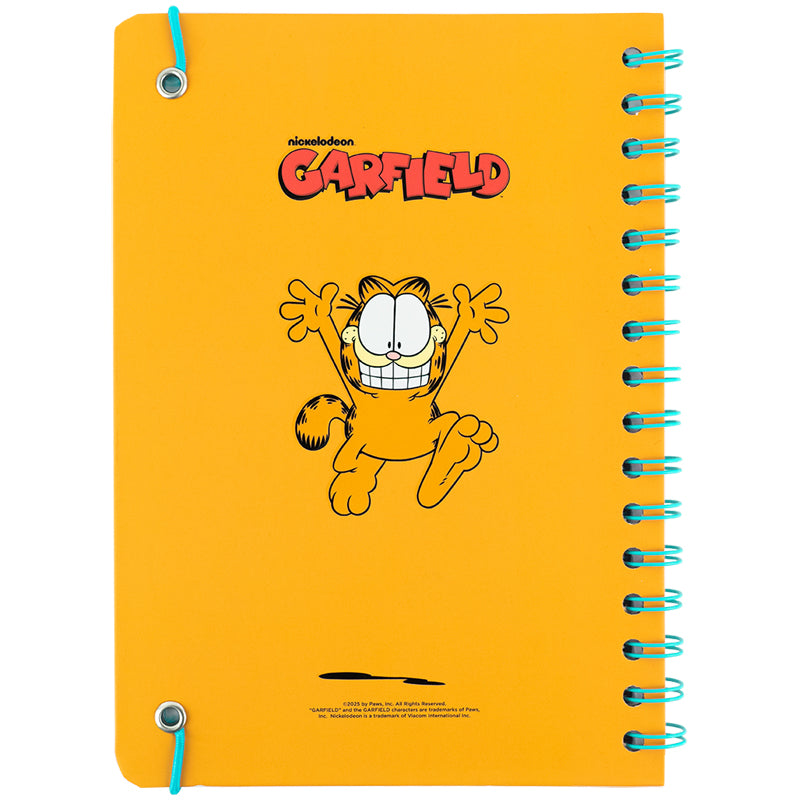 Блокнот на спіралі Kite Garfield GF25-190, A5, 80 аркушів, клітинка. Фото 3