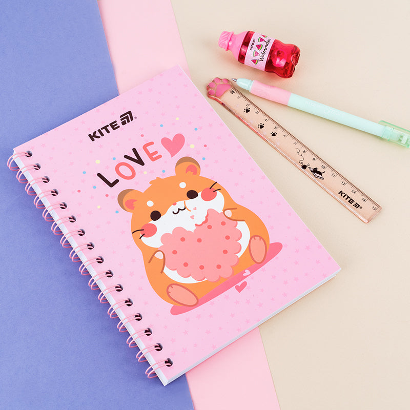 Блокнот на спіралі Kite Cute 3 K25-1911-3, А5, 80 аркушів, клітинка. Фото 5