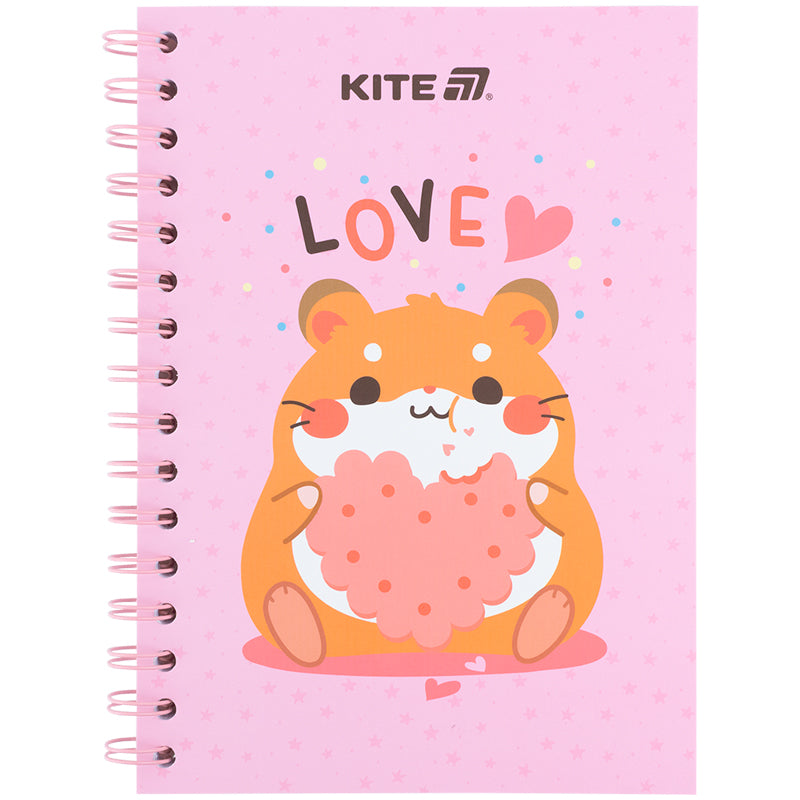 Блокнот на спіралі Kite Cute 3 K25-1911-3, А5, 80 аркушів, клітинка