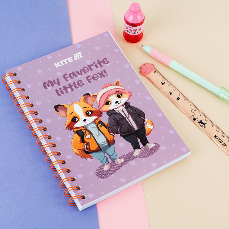 Блокнот на спіралі Kite Cute 4 K25-1911-4, А5, 80 аркушів, клітинка. Фото 5