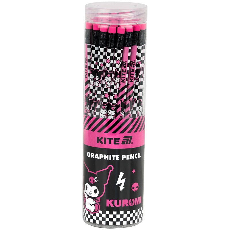 Олівець графітний Kite з гумкою Kuromi HK25-056-2