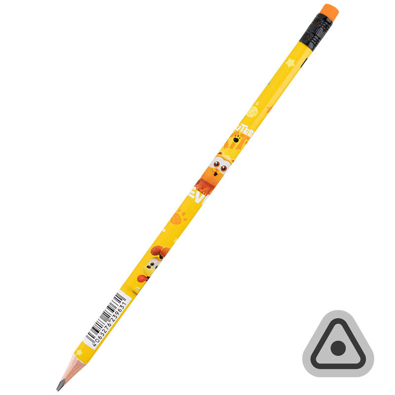 Олівець графітний Kite з гумкою, тригранний Garfield GF25-046. Фото 2