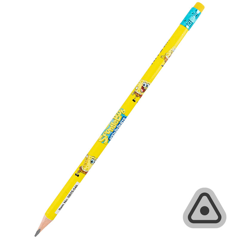 Олівець графітний Kite з гумкою, тригранний Sponge Bob SB25-046. Фото 2