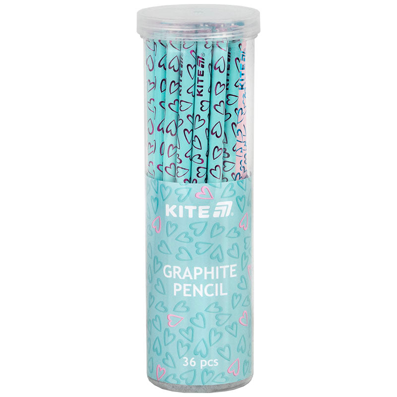 Олівець графітний Kite з кристалом Hearts K25-059-1