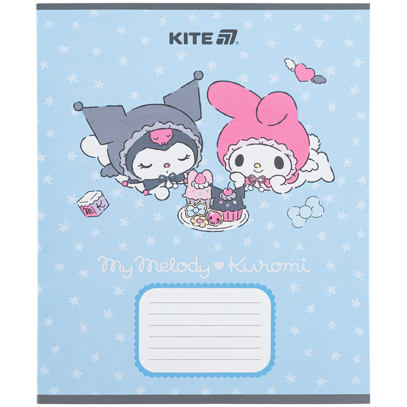 Зошит шкільний Kite Kuromi 12 аркушів, коса лінія Kuromi HK25-235-2. Фото 6