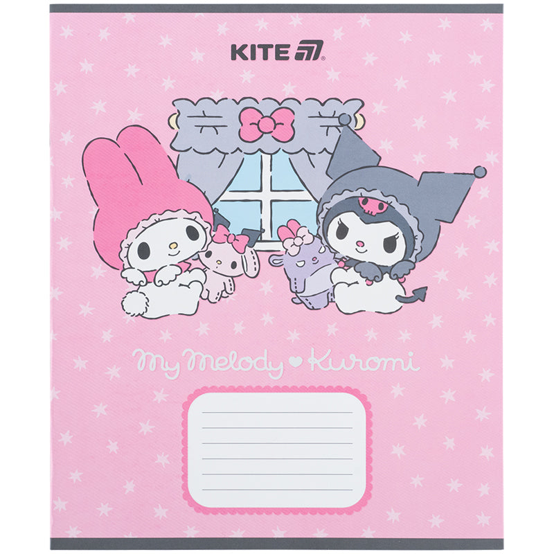 Зошит шкільний Kite Kuromi 12 аркушів, коса лінія Kuromi HK25-235-2. Фото 3