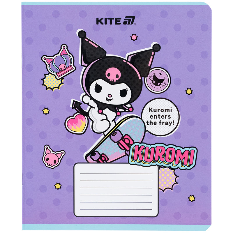 Зошит шкільний Kite  Kuromi 18 аркушів, лінія HK25-237-2. Фото 10