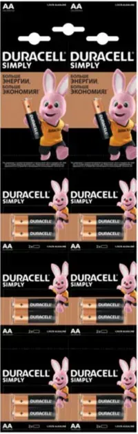 Батарейка Duracell Basic AA/LR06 BL (2шт х 6) відривний 5007439