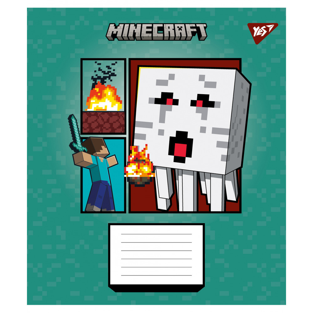 Зошит шкільний Yes Minecraft Arrows 12 аркушів клітинка 67570. Фото 6