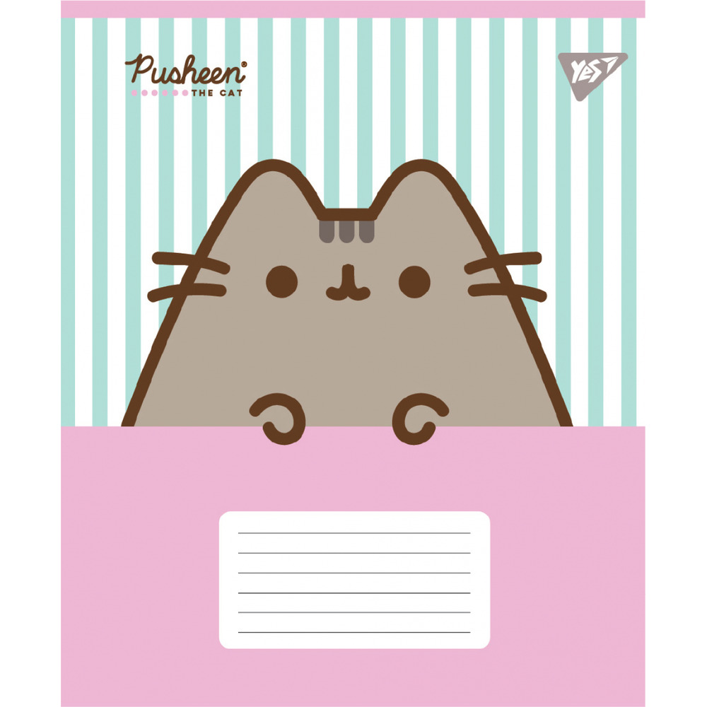 Зошит шкільний Yes Pusheen Candy 12 аркушів клітинка 767597. Фото 2