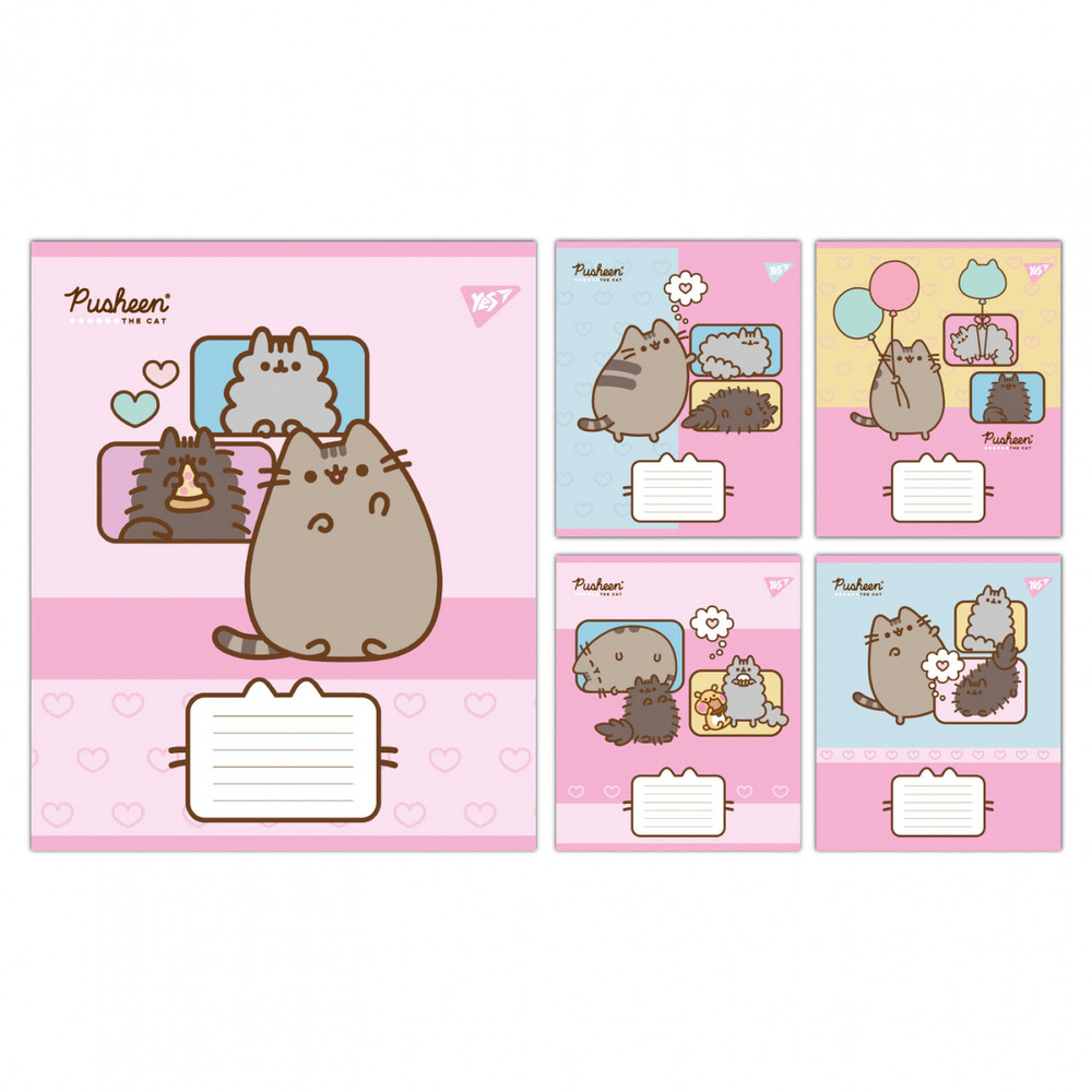 Зошит шкільний Yes Pusheen Funny 12 аркушів клітинка 767602