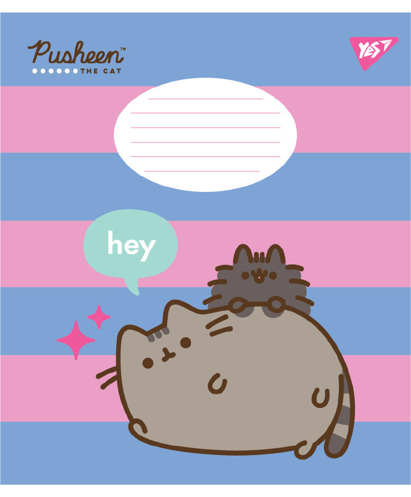 Зошит шкільний Yes Pusheen The Cat 12 аркушів клітинка 767612. Фото 4
