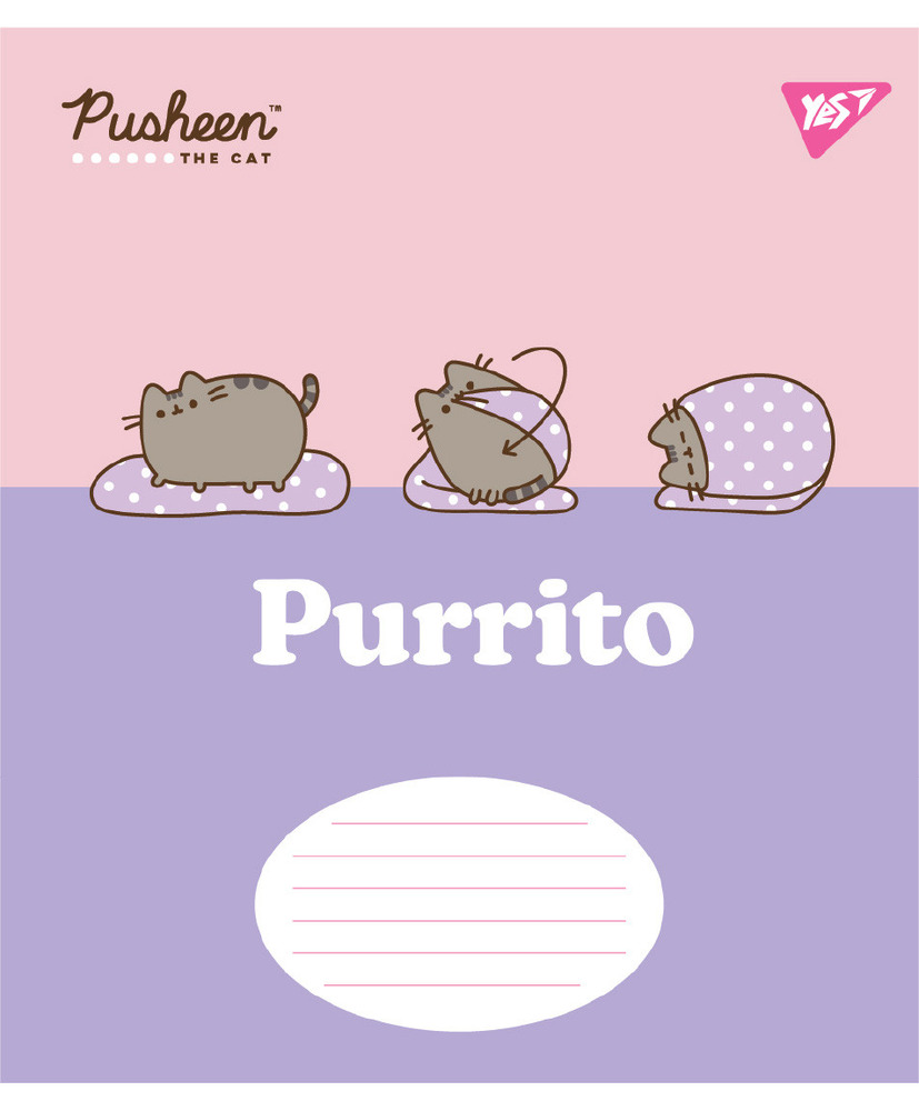 Зошит шкільний Yes Pusheen The Cat 12 аркушів клітинка 767612. Фото 6