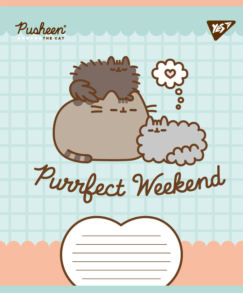 Зошит шкільний Yes Pusheen Weekend 12 аркушів клітинка 767607. Фото 4