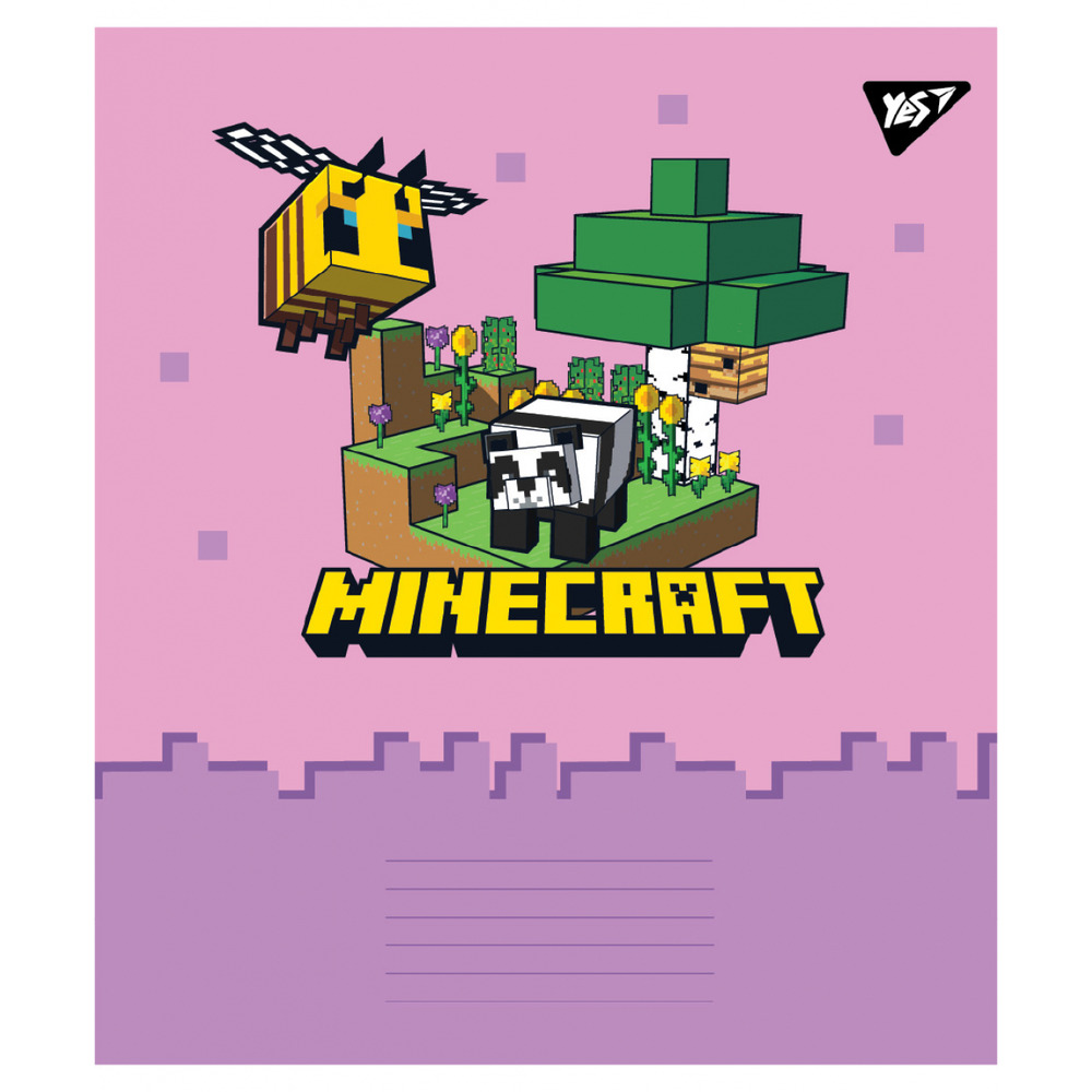 Зошит шкільний Yes Minecraft Spring 12 аркушів коса лінія 767592. Фото 5