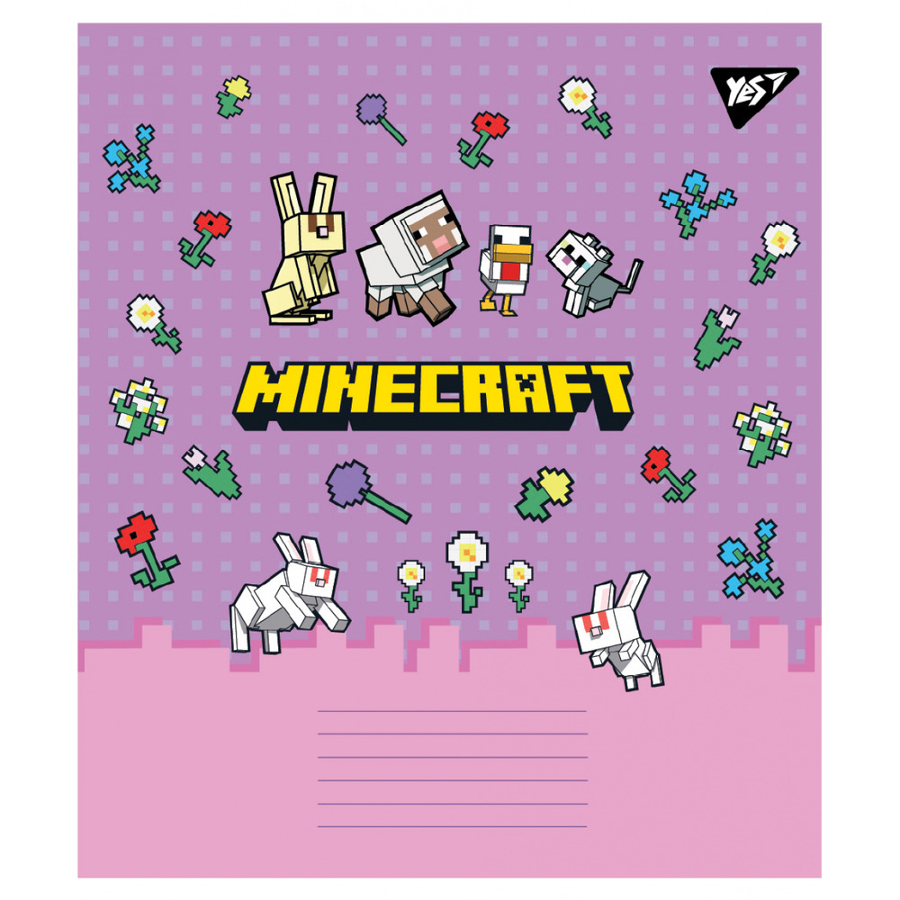 Зошит шкільний Yes Minecraft Spring 12 аркушів коса лінія 767592. Фото 6