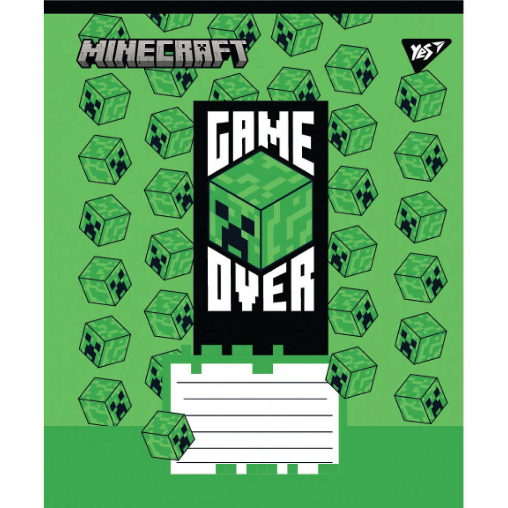 Зошит шкільний Yes Minecraft Walls 12 аркушів коса лінія 767565. Фото 2
