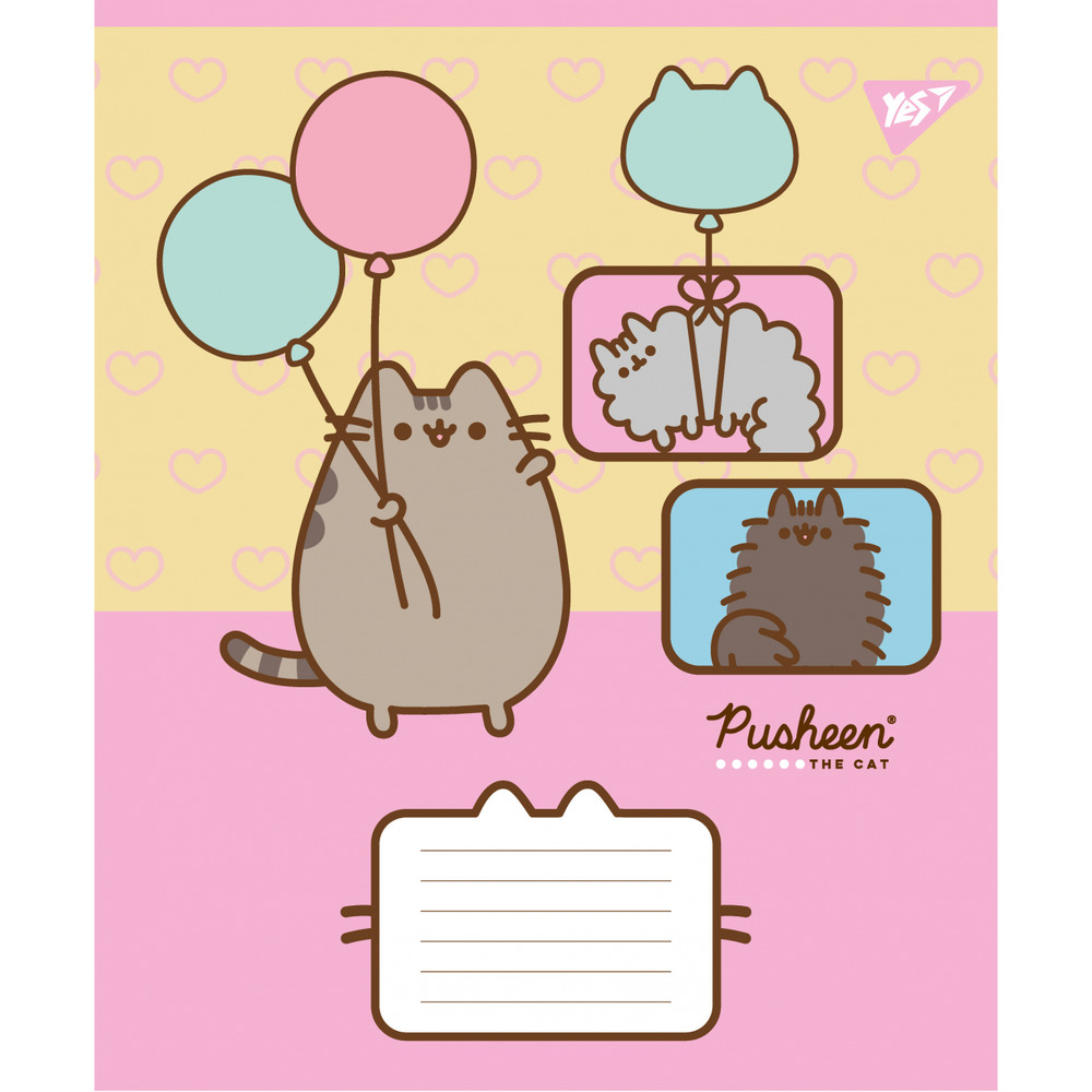 Зошит шкільний Yes Pusheen Funny 12 аркушів коса лінія 767604. Фото 4