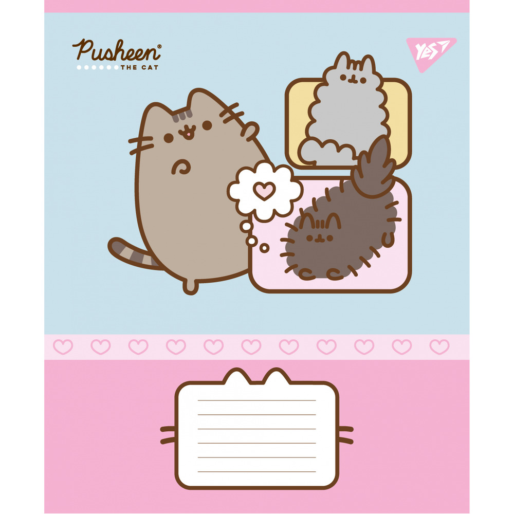 Зошит шкільний Yes Pusheen Funny 12 аркушів коса лінія 767604. Фото 6