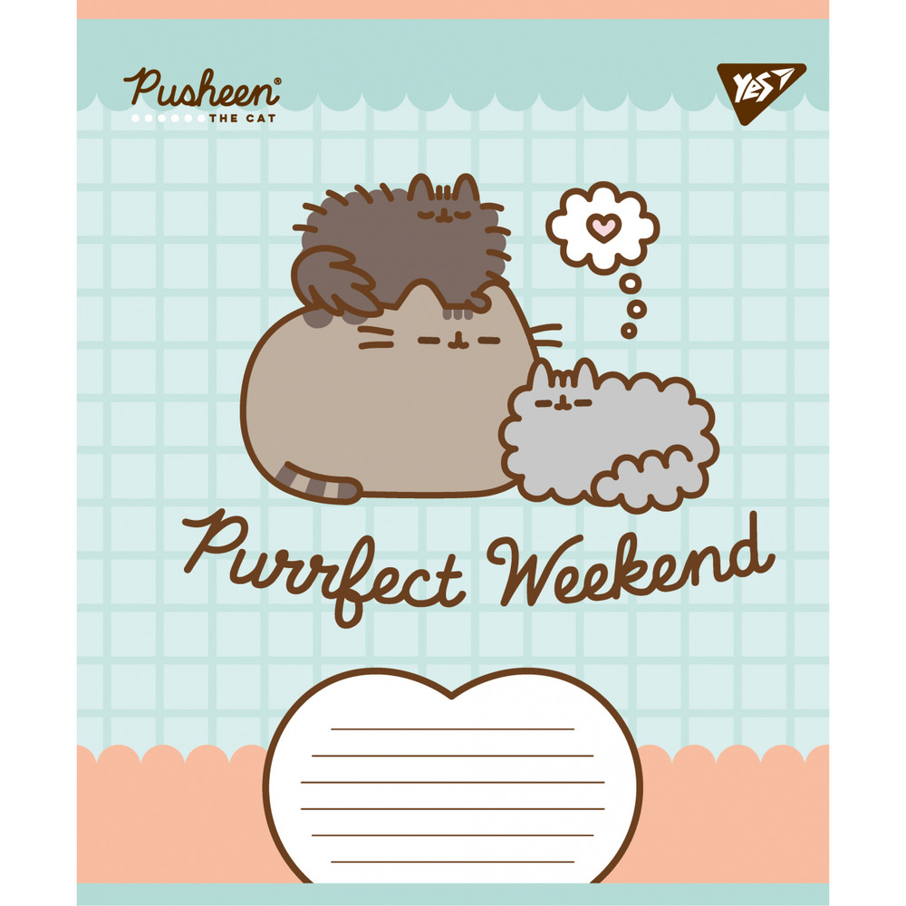 Зошит шкільний Yes Pusheen Weekend 12 аркушів коса лінія 767609. Фото 4