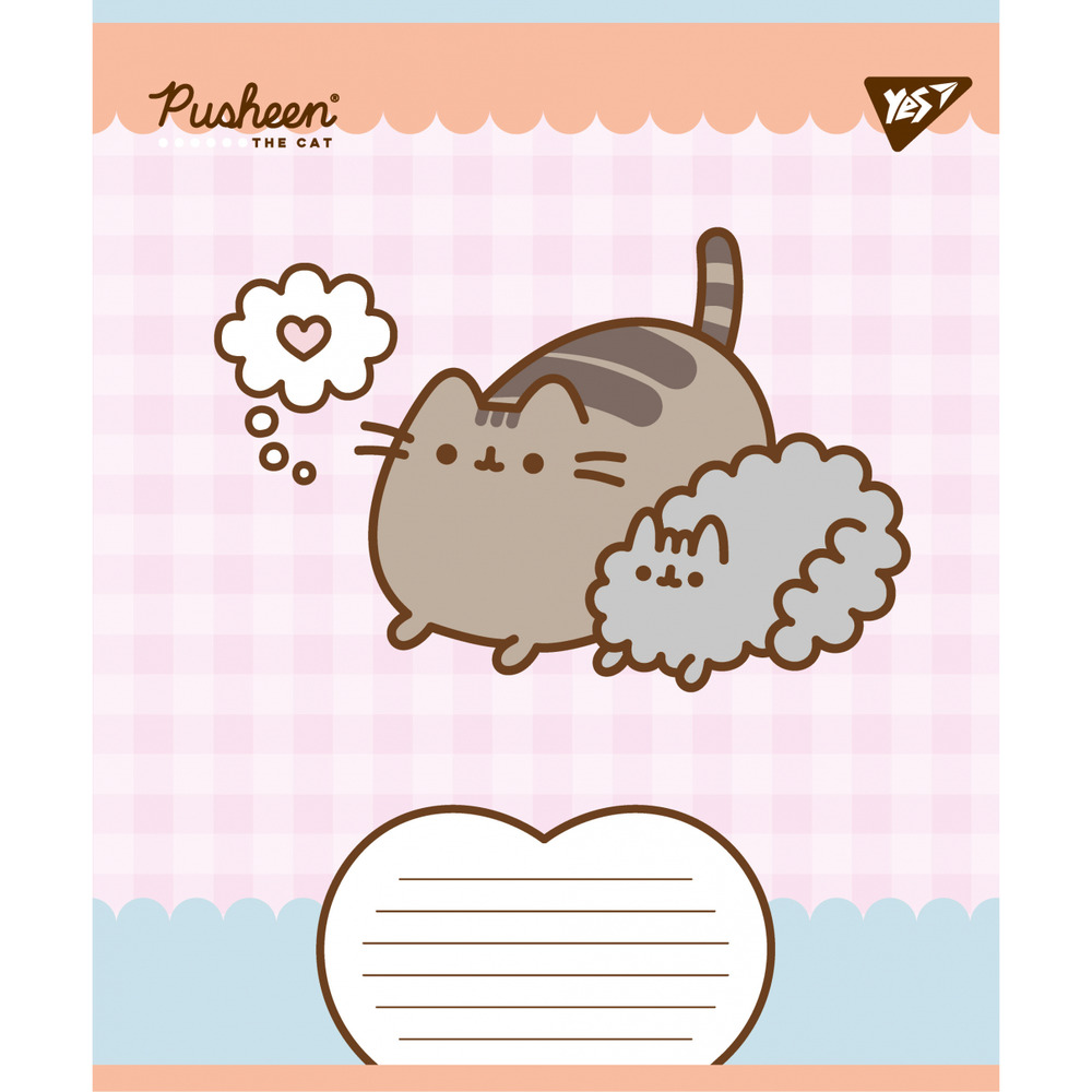 Зошит шкільний Yes Pusheen Weekend 12 аркушів коса лінія 767609. Фото 3