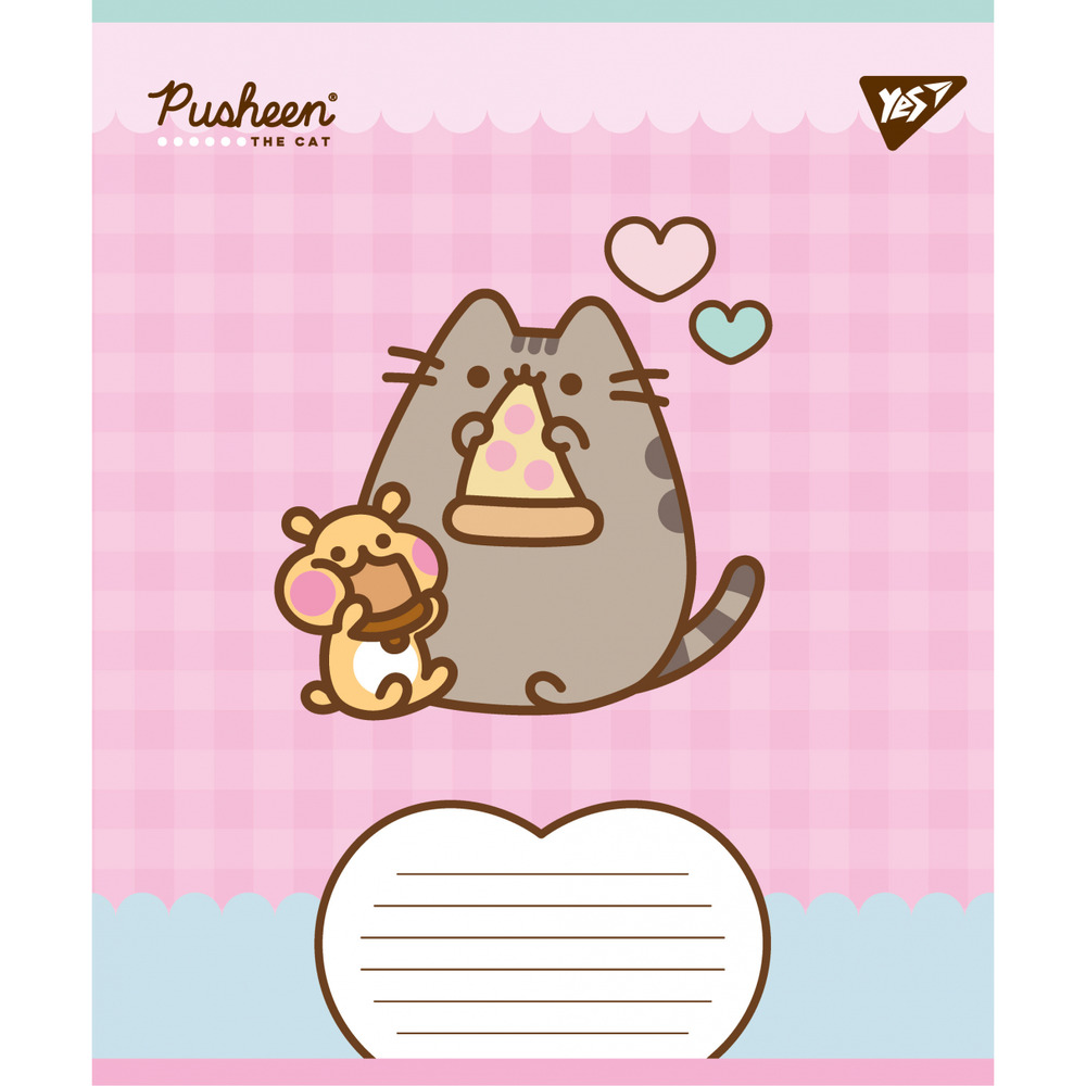 Зошит шкільний Yes Pusheen Weekend 12 аркушів коса лінія 767609. Фото 5