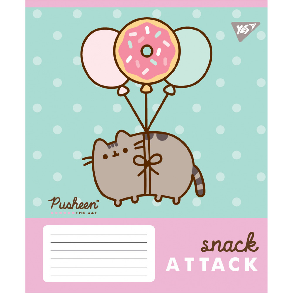 Зошит шкільний Yes Pusheen Candy 12 аркушів лінія 767598. Фото 3