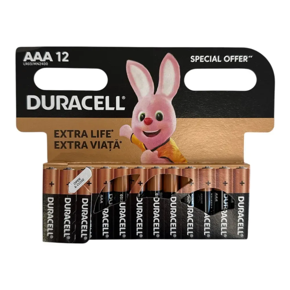 Батарейка Duracell Basic AAA/LR03 (12шт/144)