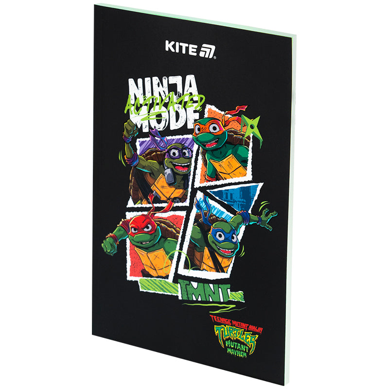 Блокнот Kite Ninja Turtles NT25-193-2, термобіндер, А5, 64 аркуші, нелінований. Фото 2