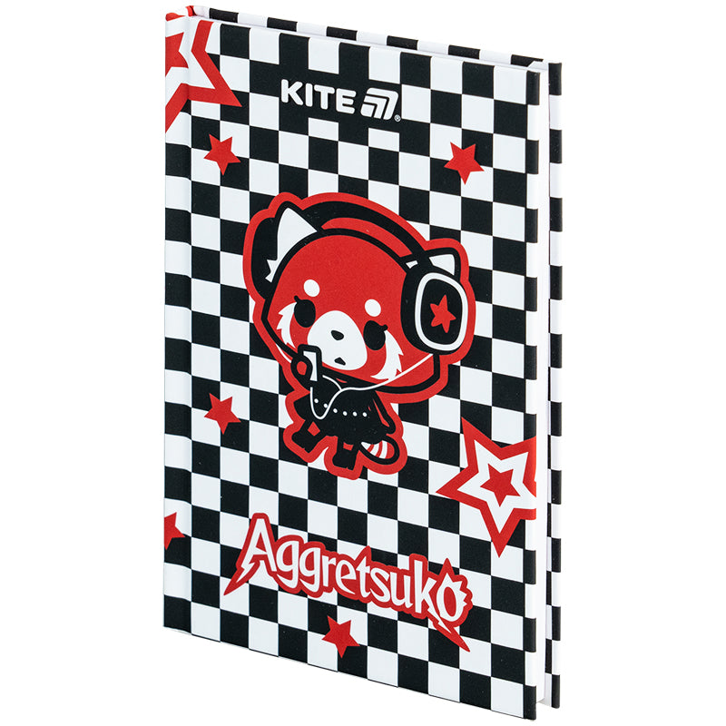 Книга записна Kite Aggretsuko AR25-199, тверда обкладинка, А6, 80 аркушів, клітинка. Фото 2