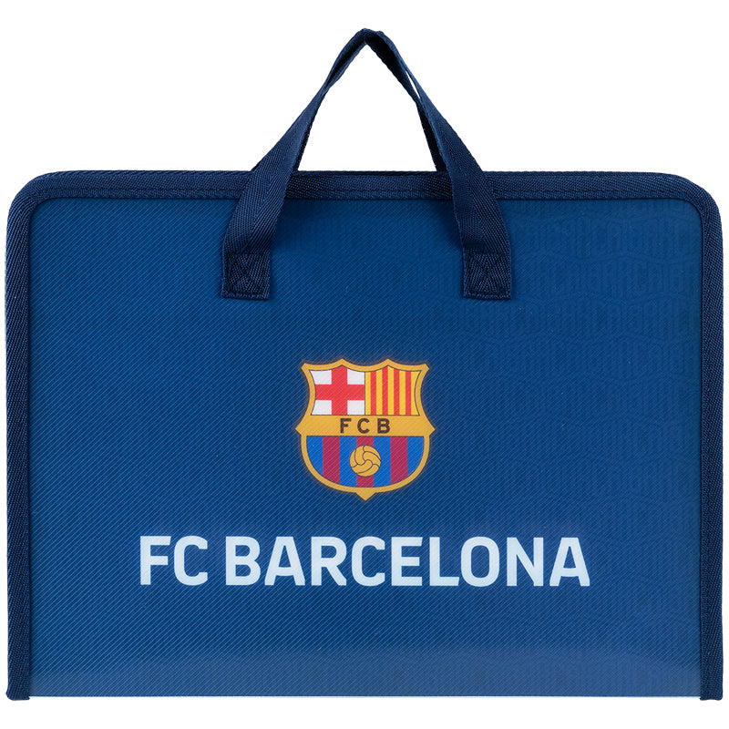 Папка-портфель на блискавці Kite FC Barcelona BC25-202, 1 відділення, A4