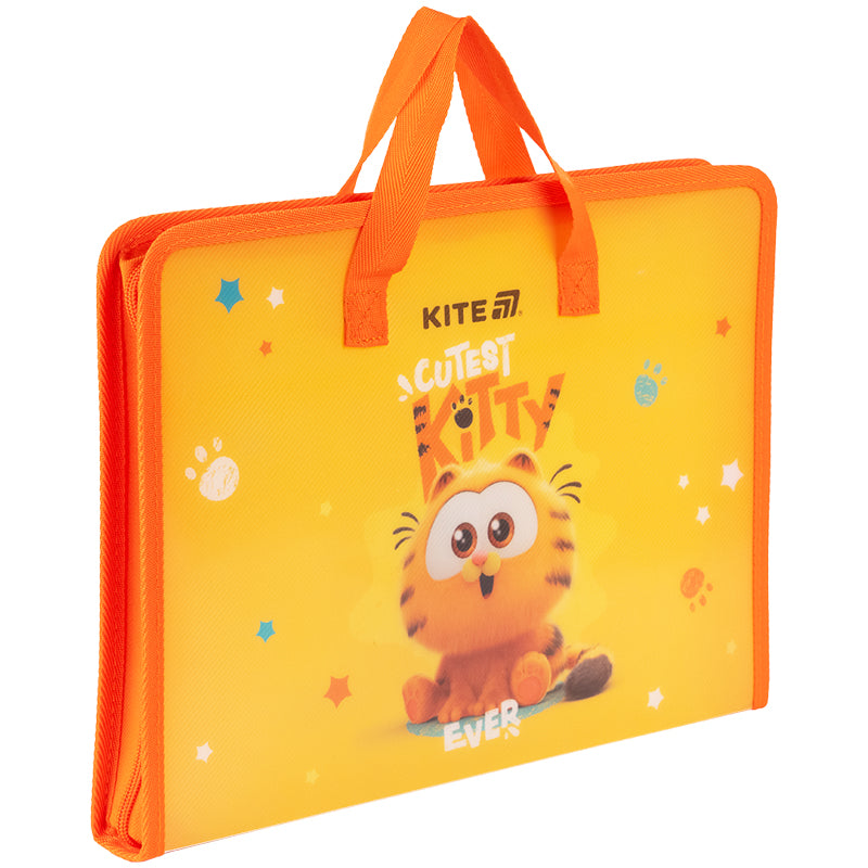 Папка-портфель на блискавці Kite Garfield GF25-202, 1 відділення, A4. Фото 2