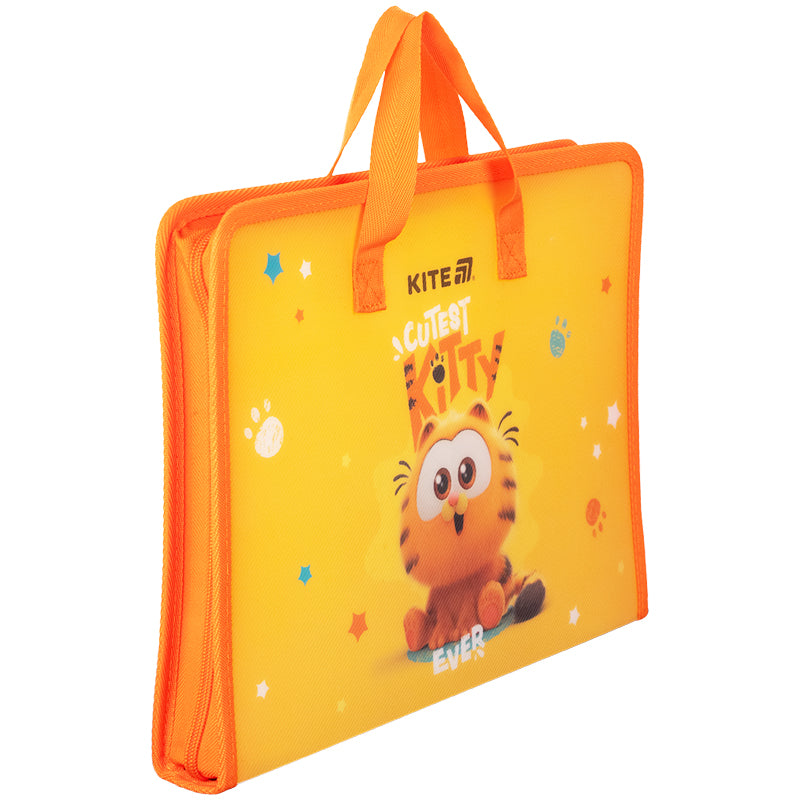 Папка-портфель на блискавці Kite Garfield GF25-202, 1 відділення, A4. Фото 3