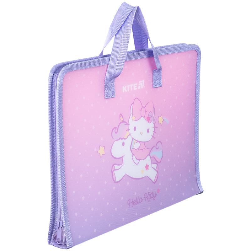 Папка-портфель на блискавці Kite Hello Kitty HK25-202-1, 1 відділення, A4. Фото 3