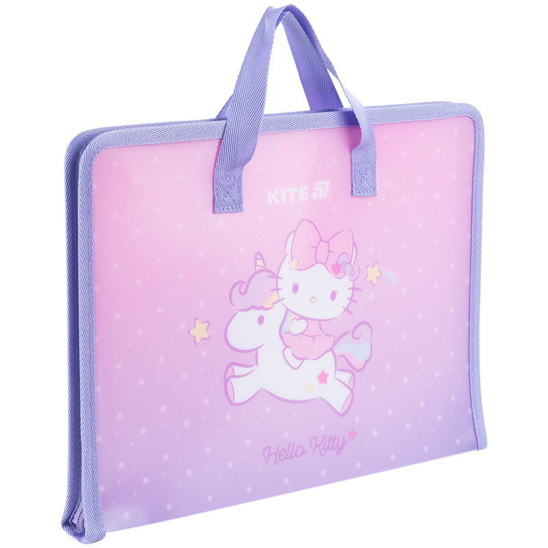 Папка-портфель на блискавці Kite Hello Kitty HK25-202-1, 1 відділення, A4. Фото 2