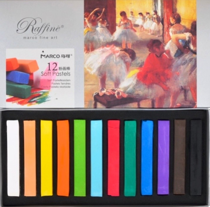 Пастель Marco Raffine Fine Art суха 12 кольорів 7300-12CB