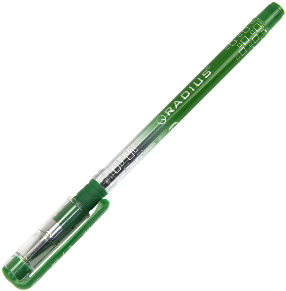 Ручка масляна Radius I-Pen зелений 12/144/1728 шт