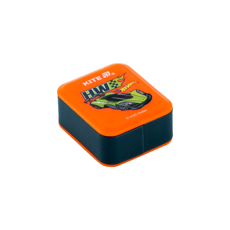 Точилка з контейнером прямокутна Kite Hot Wheels HW25-116. Фото 3