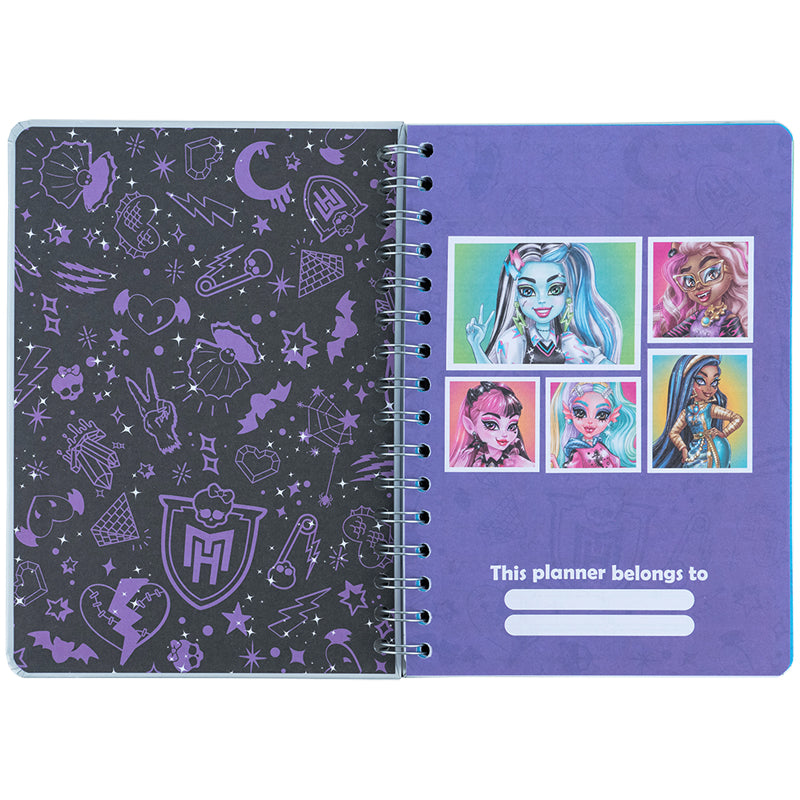 Щоденник на спіралі Kite Monster High MH25-438, тверда обкладинка. Фото 2