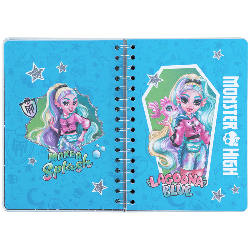 Щоденник на спіралі Kite Monster High MH25-438, тверда обкладинка. Фото 6
